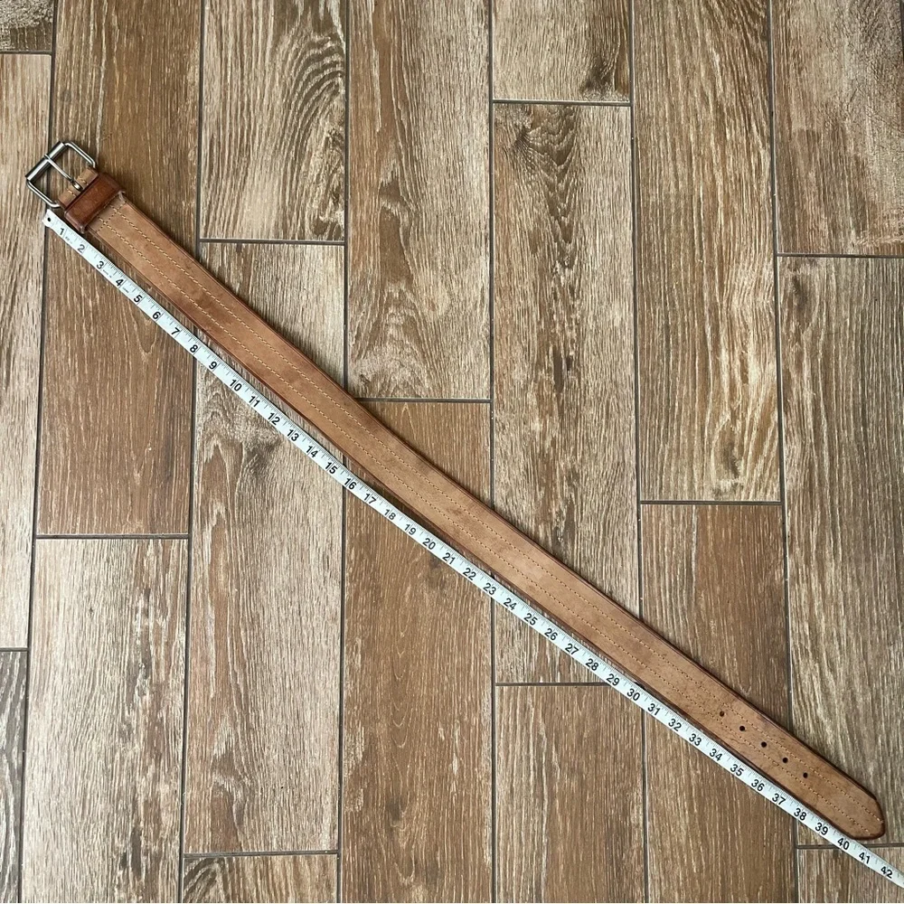 Vintage Hipwear Wide Tan Leather Belt